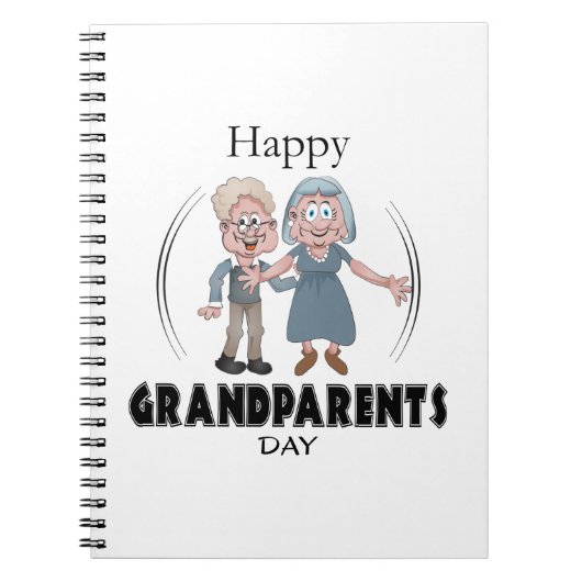 Happy Grandeltern Day Notebook Notizblock (Vorderseite)