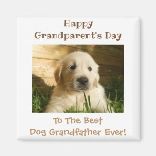 Happy Grandmatts Tag Bester Hund Großvater Foto Magnet
