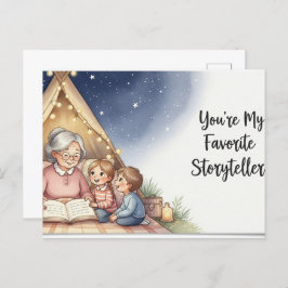 Happy grandparents day postcard postkarte