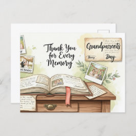 Happy grandparents day postcard postkarte