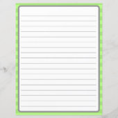 Happy graue Katze auf gesäumtem Papier mit grüner  (Rückseite)