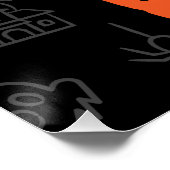 Happy grauenhaftes Halloween Poster (Ecke)