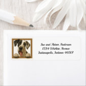 Happy Great Dane Return Address Label (Insitu)