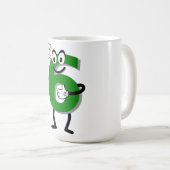 Happy Green 6 Coffee Tasse (VorderseiteRechts)