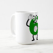 Happy Green 6 Coffee Tasse (Vorderseite Links)