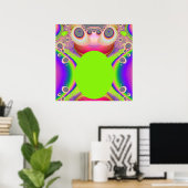 Happy Green Baby Flea Poster (Heimbüro)
