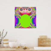 Happy Green Baby Flea Poster (Küche)