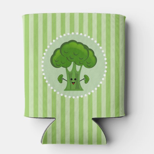 Happy Green Broccoli Dosenkühler (Rückseite)
