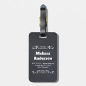 Happy Green Cactus in a Red Sombrero Pattern Gepäckanhänger (Rückseite vertikal)