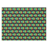 Happy Green Cactus in a Red Sombrero Pattern Tischdecke (Vorderseite (Horizontal))