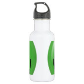 Happy green face edelstahlflasche (Rückseite)