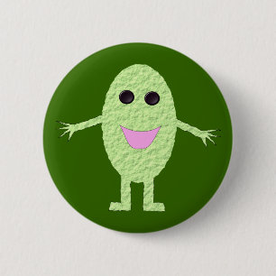 Happy Green Grape Button