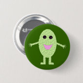 Happy Green Grape Button (Vorne & Hinten)