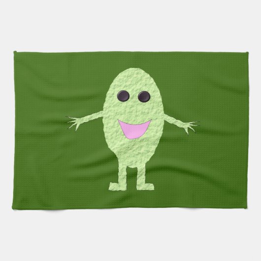 Happy Green Grape Kitchen Handtuch (Horizontal)