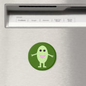 Happy Green Grape Magnet (In Situ (Geschirrspüler))