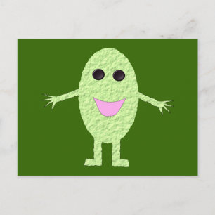 Happy Green Grape Postcard Postkarte
