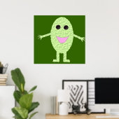 Happy Green Grape Poster (Heimbüro)