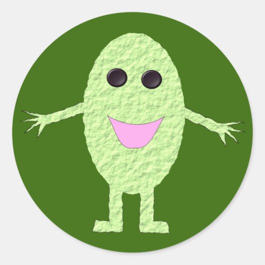 Happy Green Grape Sticker (Vorderseite)