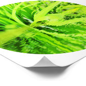 Happy Green Grass Reflection Nature Poster (Ecke)