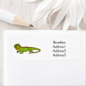 Happy Green iguana Cartoon Illustration (Insitu)