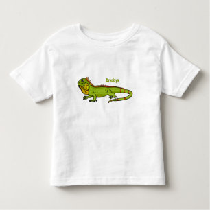 Happy Green iguana Cartoon Illustration Kleinkind T-shirt