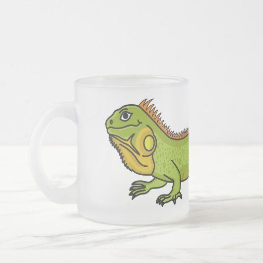 Happy Green iguana Cartoon Illustration Mattglastasse (Links)