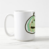 Happy Green Jack o Lantern Black Cat Kaffeetasse (Links)