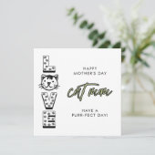 Happy Green Mother Day from the Cat Purfect Karte (Stehend Vorderseite)