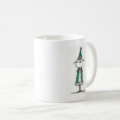 Happy Green Santa Kaffeetasse (VorderseiteRechts)