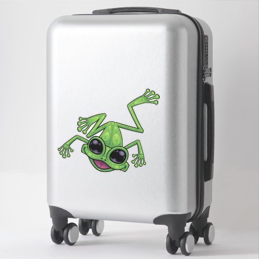 Happy Green Tree Frog Aufkleber (Koffer)