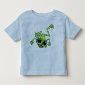 Happy Green Tree Frog Kleinkind T-shirt (Vorderseite)