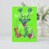 Happy Green Typ UAWG Einladungen (Stehend Vorderseite)