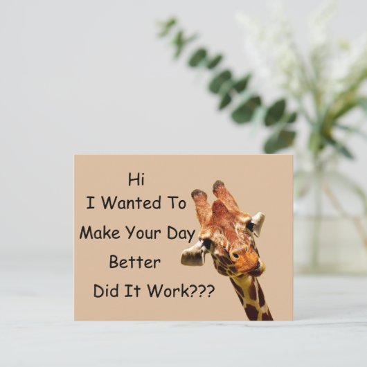 Happy Greetings Postkarte (Stehend Vorderseite)