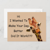 Happy Greetings Postkarte (Vorne/Hinten)