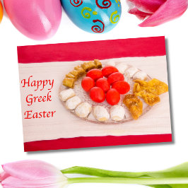 Happy Griechisch Ostern mit Griechischer Cookies C Feiertagskarte