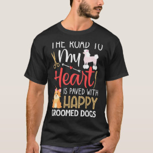 Happy Groomed Hunde Hunde Groomer & Grooming Salon T-Shirt