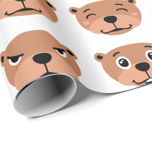 Happy Groosh Day niedlich Emoji kawaii Geschenkpapier (Rolleneckpunkt)