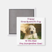 Happy Großeltern Tag Bester Hund Großmutter Foto Magnet (Vorderseite/Rückseite)