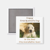 Happy Großeltern Tag Bester Hund Großvater Foto Magnet (Vorderseite/Rückseite)