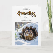Happy Ground Hog Day! February 2nd Karte (Vorderseite)