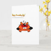 Happy Ground Hog Day Karte (Gelbe Blume)