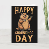 Happy Groundhog Day _1  Karte (Vorderseite)