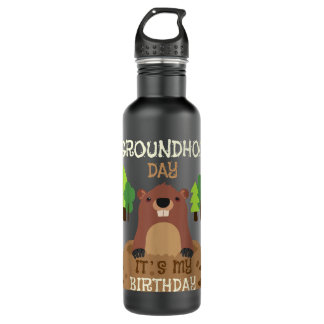Happy Groundhog Day 2020 Februar 2 T-Shirt Ground  Edelstahlflasche