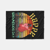 Happy Groundhog Day 2023 Lovers Costume Funny Grou Fleecedecke (Vorderseite (Horizontal))