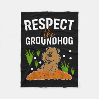 Happy Groundhog Day 2024 Family Funny Tees  Fleecedecke