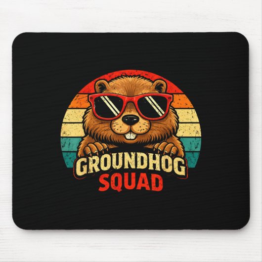 Happy Groundhog Day 2026 Celebration Funny Groundh Mousepad (Vorne)