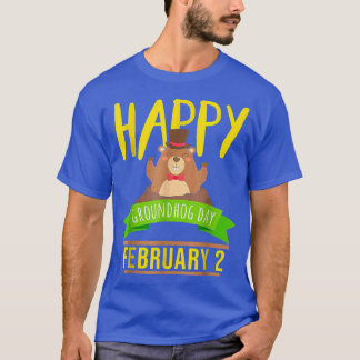 Happy Groundhog Day 2. Februar Tierprognose T-Shirt