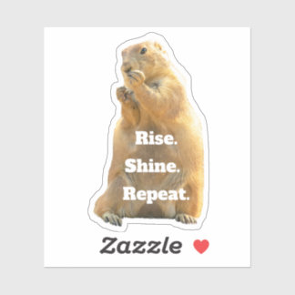 Happy Groundhog Day Aufkleber