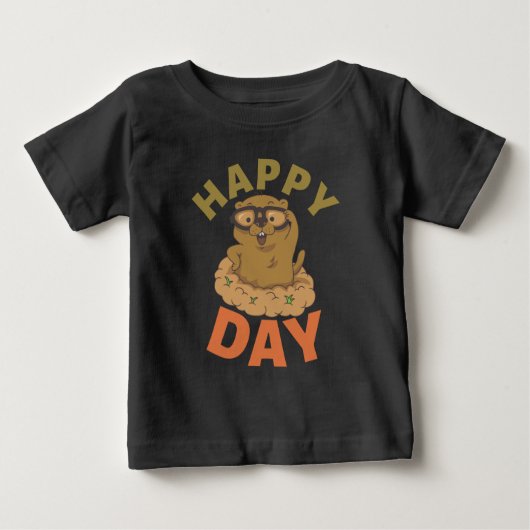 Happy Groundhog Day Baby T-shirt (Vorderseite)
