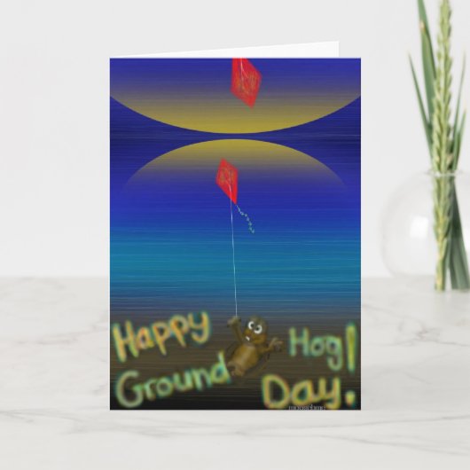 Happy Groundhog Day Card Karte (Vorderseite)